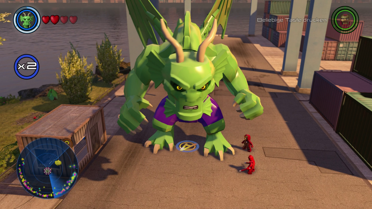 [05/02/2016] Im freien Modus seid ihr in einer offenen Welt unterwegs und könnt neue Charaktere freispielen. Unter den 200 Figuren sind auch Riesen wie Fin Fang Foom.