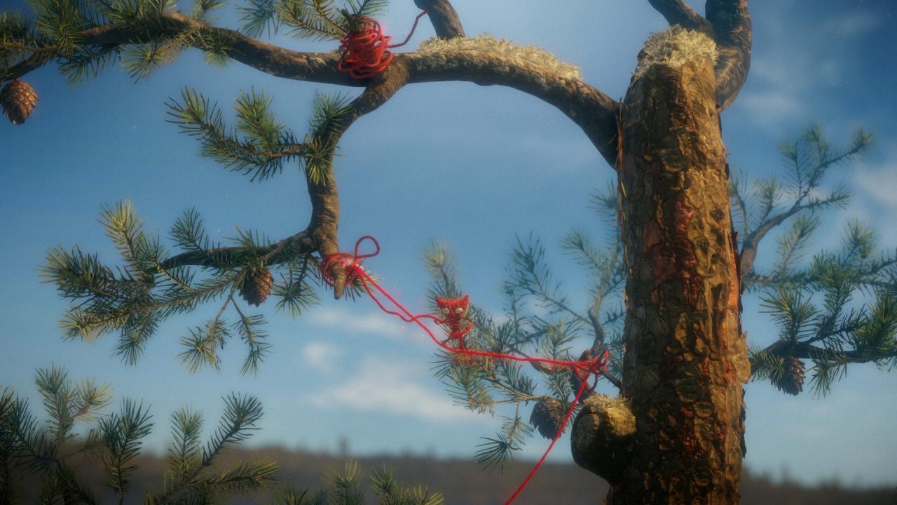 [04/02/2016] Knotet Yarny seinen Faden zwischen zwei Punkten fest, entsteht ein praktisches Trampolin.