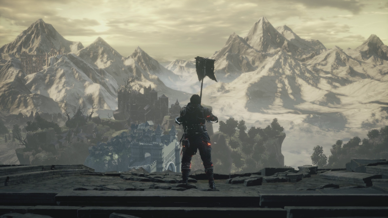 Das Banner des Eids der Blauen nach dem ersten Boss in Dark Souls 3