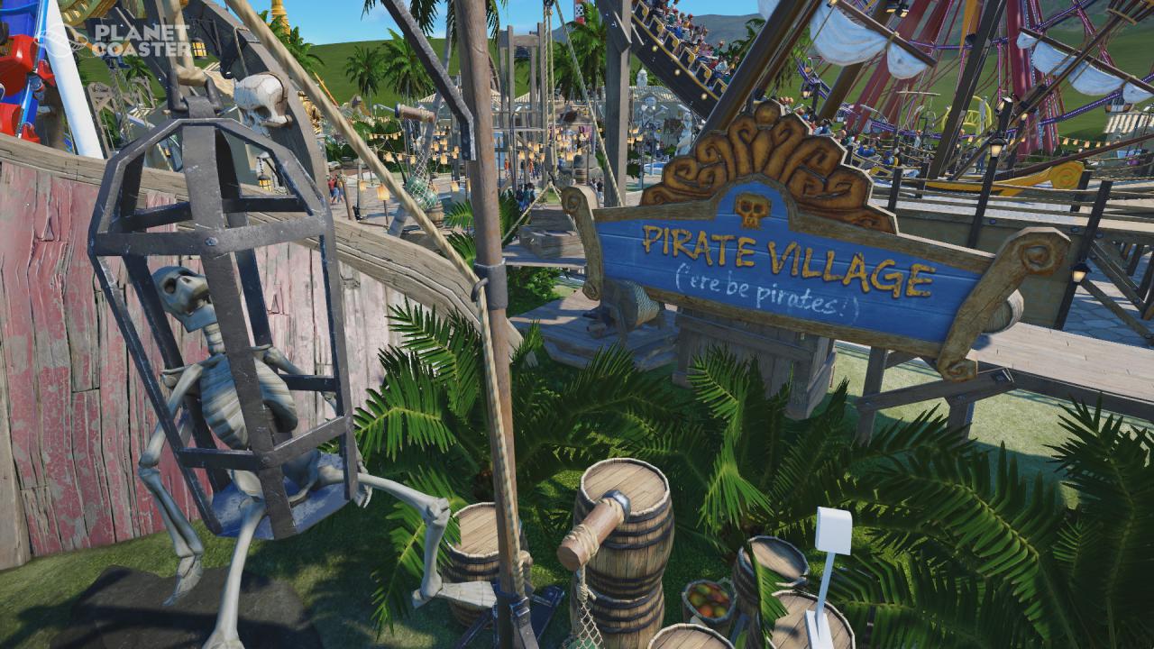 Piraten-Deko im Vergnügungspark