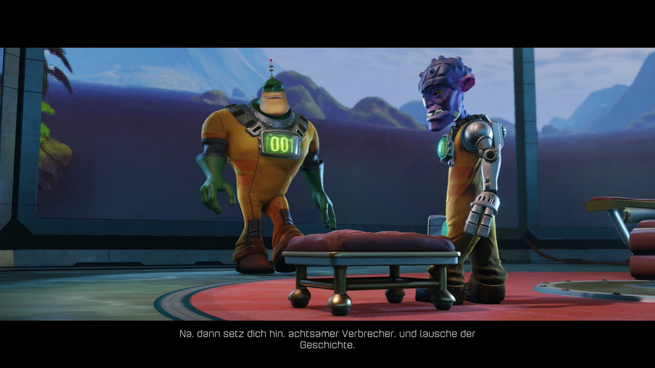 [19/04/2016] Der strunzdumme, selbstverliebte Captain Qwark fungiert im Serien-Reboot als Erzähler, der die Ereignisse ab und an zurechtbiegt, damit er besser dasteht.