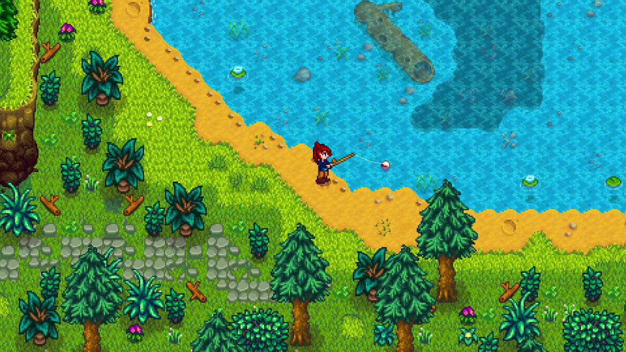[14/04/2016] Die geangelten Fische lassen sich in Stardew Valley für reichlich Goldtaler verkaufen.