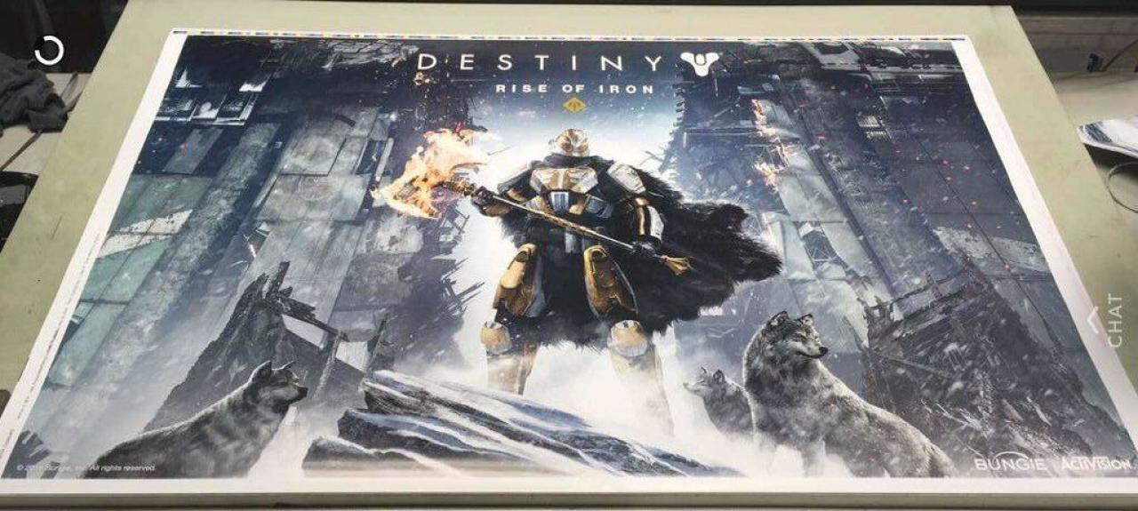 [20/05/2016] Rise of Iron ist der Name der mutmaßlich nächsten Destiny-Erweiterung. Promo-Material (im Bild) ist im Vorfeld der Spielemesse im Netz aufgetaucht.