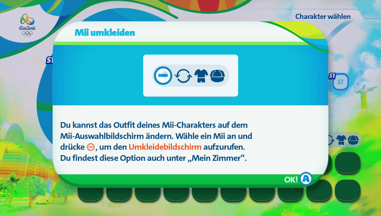 [23/06/2016] Natürlich dürft ihr auch wieder als Mii an den Start gehen. Je nachdem, welche Klamotten euer virtueller Athlet trägt, ändern sich seine sportlichen Fähigkeiten.