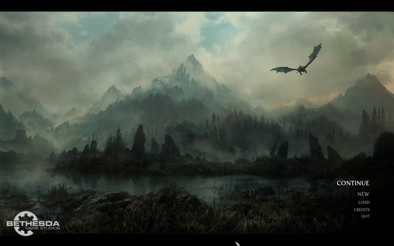 Skyrim: The Journey-Mod enthält auch ein schickes Hauptmenü.