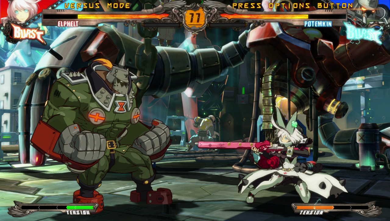 [30/06/2016] Einige Figuren, etwa der bullige Supersoldat Potemkin, wurden für Guilty Gear Xrd einer optischen Frischzellenkur unterworfen.