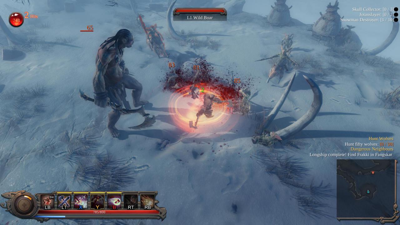 [22/07/2016] In Vikings: Wolves of Midgard können wir mit unseren Spezialattacken mehrere Gegner auf einmal treffen.