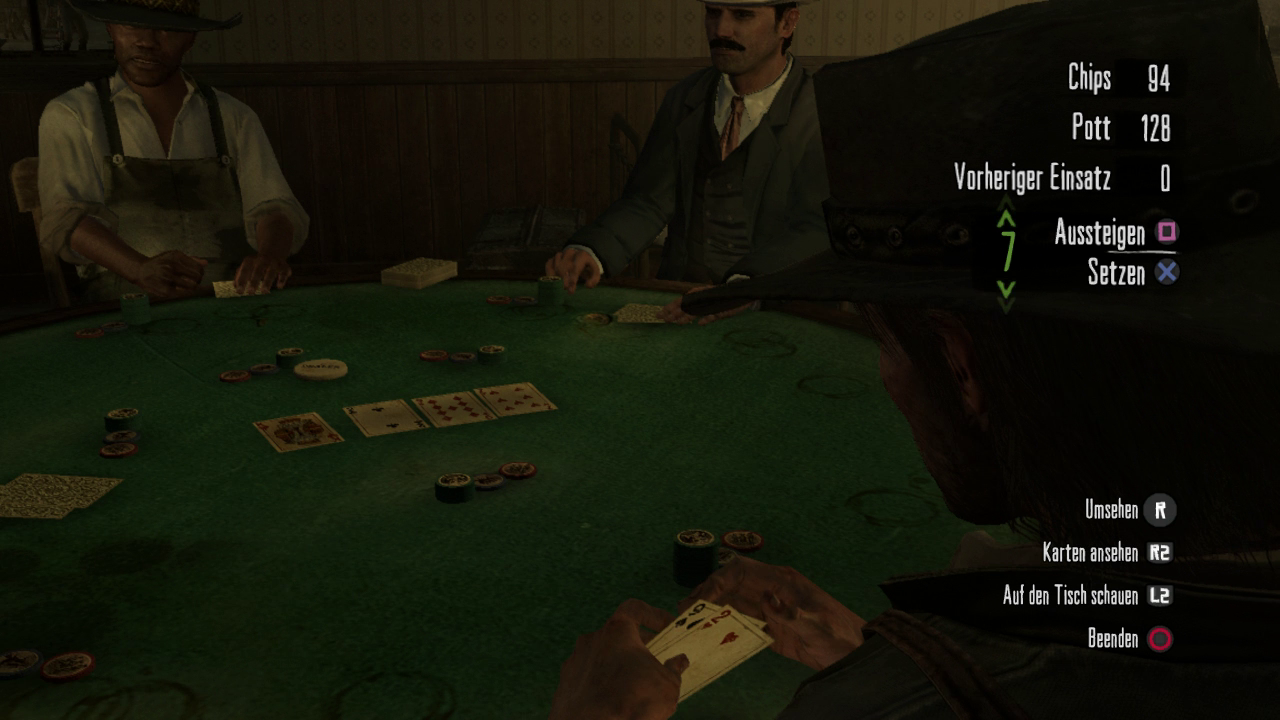 [12/07/2016] So viele Nebenbeschäftigungen wie bei GTA gibt es natürlich nicht. Dennoch sorgen Poker, Blackjack oder Hufeisenwerfen für Kurzweil.