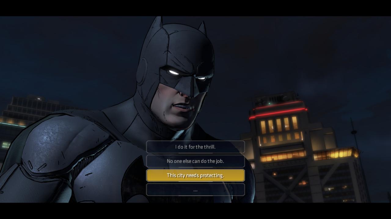 Dialogentscheidungen machen den spielerisch interessantesten Teil von Telltales Batman aus.