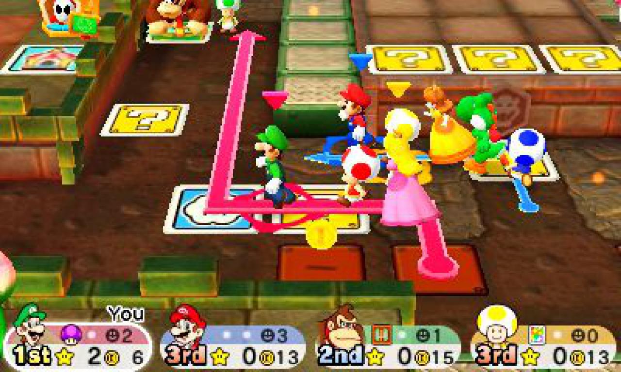[21/09/2016] In Toad-Tour startet ihr zwar immer als Toad, könnt aber Mario, Luigi, Donkey Kong und Co. als Partner auf dem Spielbrett anwerben. Sie helfen euch dann fortan.