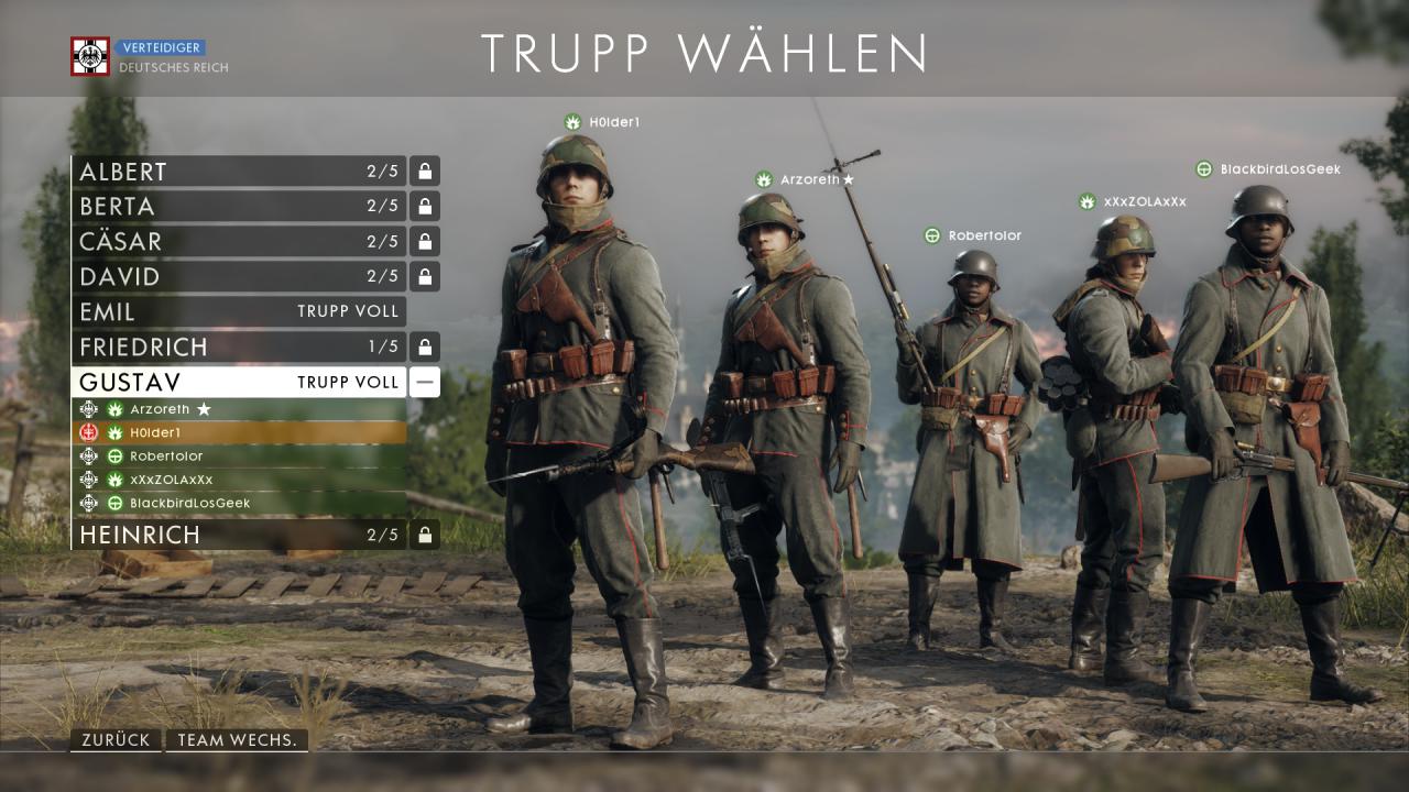 [21/10/2016] Wählt immer einen Trupp aus, auch wenn ihr nicht so die Teamplayer seid. Das kommt nicht zuletzt euren Erfahrungspunkten zugute.