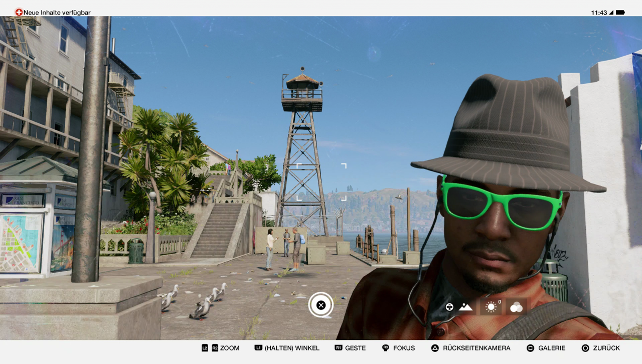 [15/11/2016] Watch Dogs 2 bietet relativ wenige Nebenbeschäftigungen. Ihr dürft Forschungspunkte einsammeln, Taxifahrer spielen oder Selfies machen.
