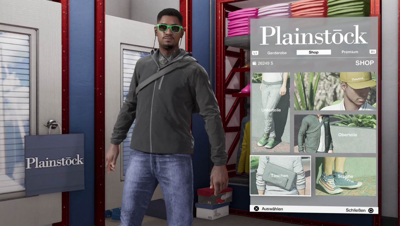 [15/11/2016] Watch Dogs 2 bietet viel mehr Klamottenauswahl als der Vorgänger. Leider sieht der Protagonist selbst in normaler Kleidung wie ein Hipster aus.