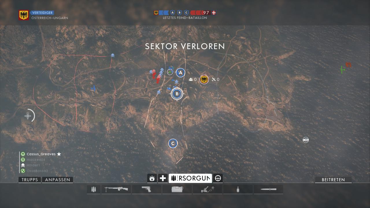 [14/11/2016] Battlefield 1: Operation Eiserne Linie - Adriaküste: Sektor 3