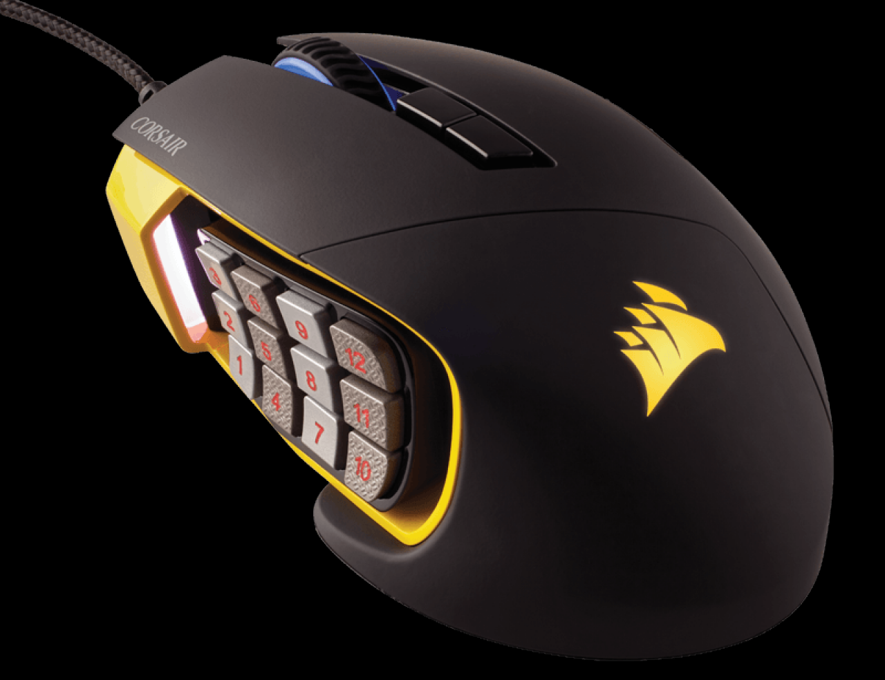 [09/12/2016] Corsair Scimitar RGB, auch komplett in schwarz zu haben.
