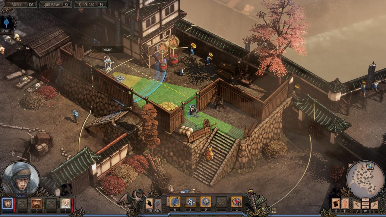 Mission 1: Hayato muss hier schnell seinen Wurfstern einsetzen.