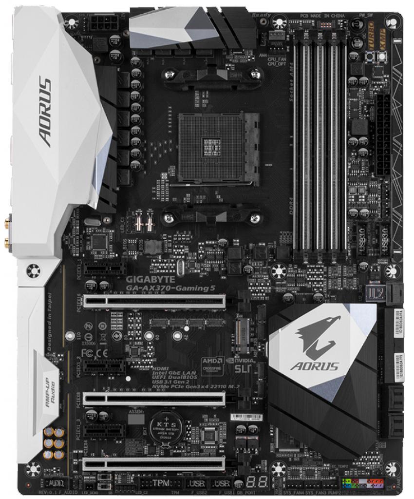 [05/01/2017] Gigabyte GA-AX370 Gaming 5 Mainbaord für Sockel AM4 und Ryzen.