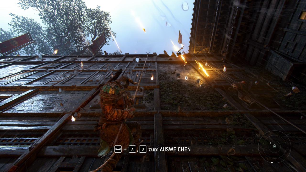 [16/02/2017] For Honor nutzt nur sehr selten kurze Sequenzen wie diese Besteigung einer Mauer, um ein bisschen Abwechslung in den Spielverlauf zu bringen.