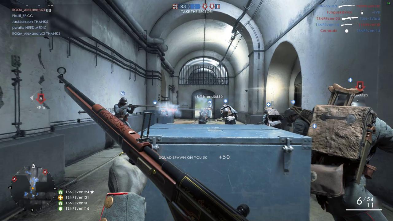 [13/03/2017] Die Gefechte im Festungsinnerem können schnell chaotisch werden - ähnlich wie auf der Metro-Map in Battlefield 3 und 4.