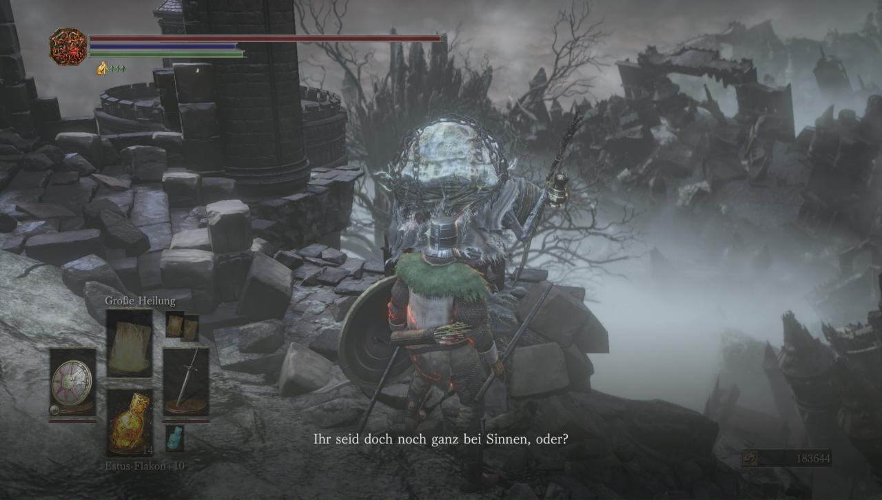 NPC aus The Ringed City in Dark Souls 3