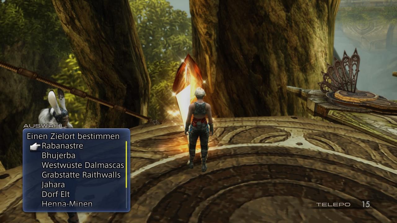 [16/05/2017] Die Wege auf Ivalice sind lang, da kommen die Teleporter-Kristalle sehr gelegen. Zusätzlich können wir uns optional auch in doppelter oder vierfacher Geschwindigkeit durchs Spiel bewegen.