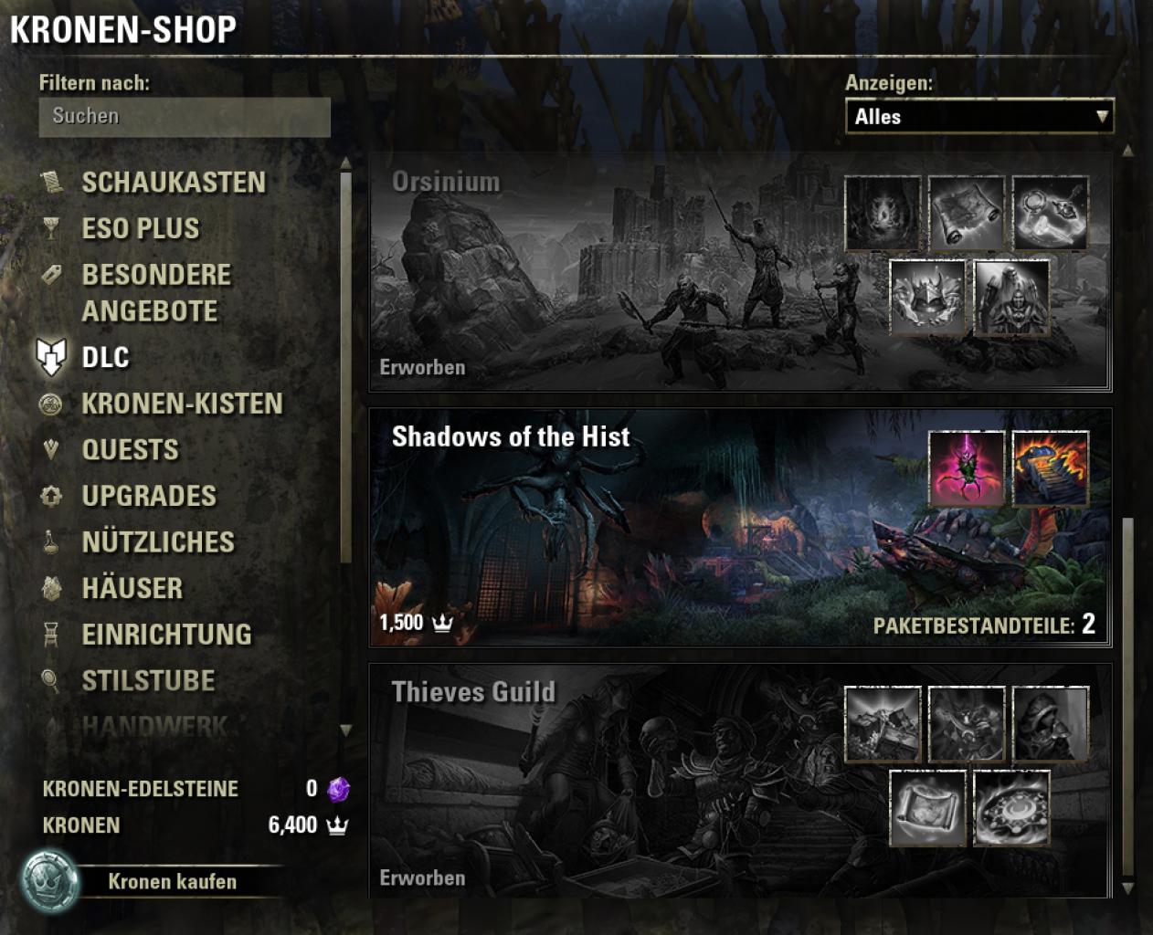 [29/05/2017] TESO: Morrwind - Die kostenpflichtigen DLCs sind für alle Spieler interessant, die kein ESO-Plus-Abo abschließen wollen.