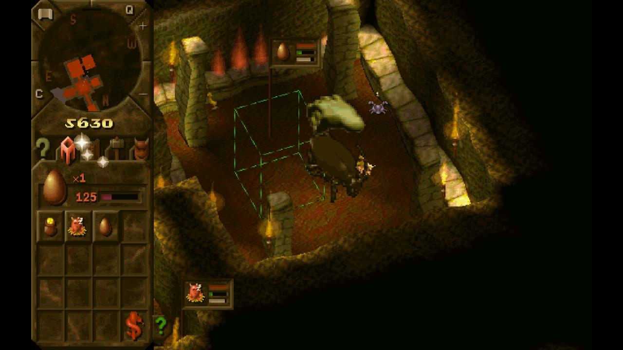 [26/06/2017] Man kann jede Kreatur mit der witzig animierten Cursor-Hand hochheben und woanders in der Spielwelt wieder fallen lassen. (Bild: Dungeon Keeper)