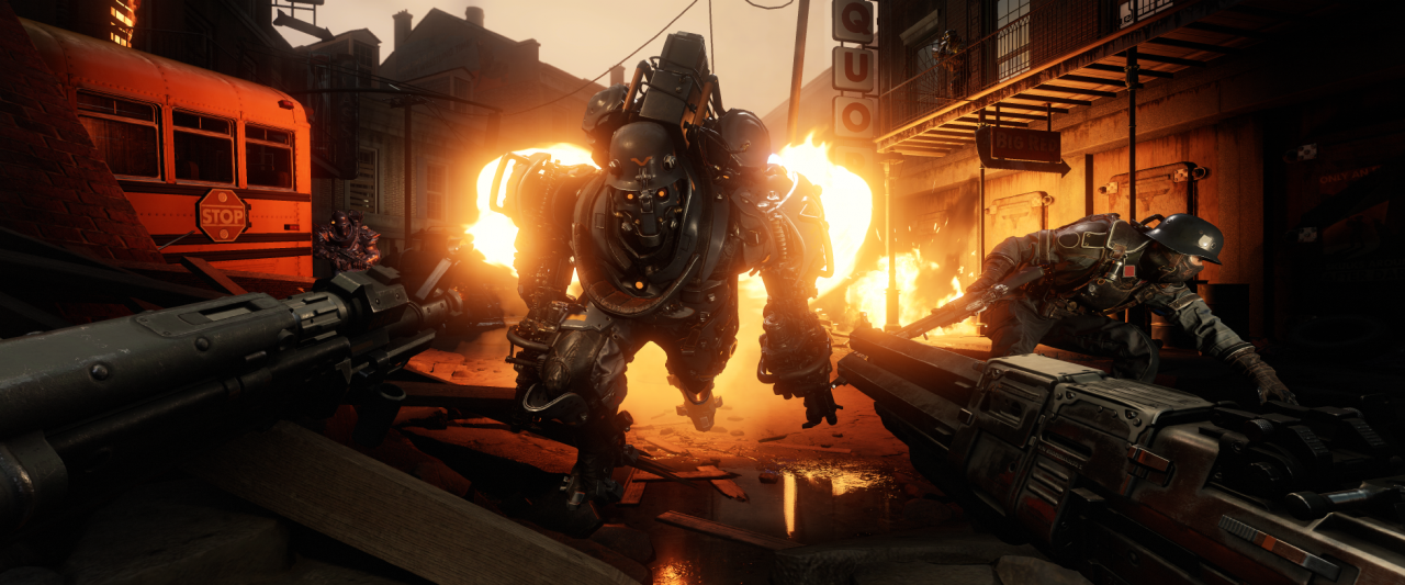 In Wolfenstein 2 organisiert ihr einen Widerstand gegen die deutschen Besatzer der USA. 
