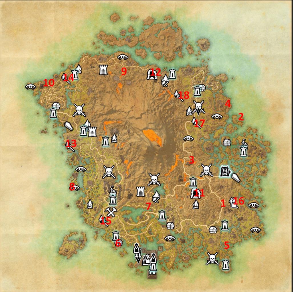[07/06/2017] Alle 18 Himmelsscherben von TESO: Morrowind auf einen Blick.