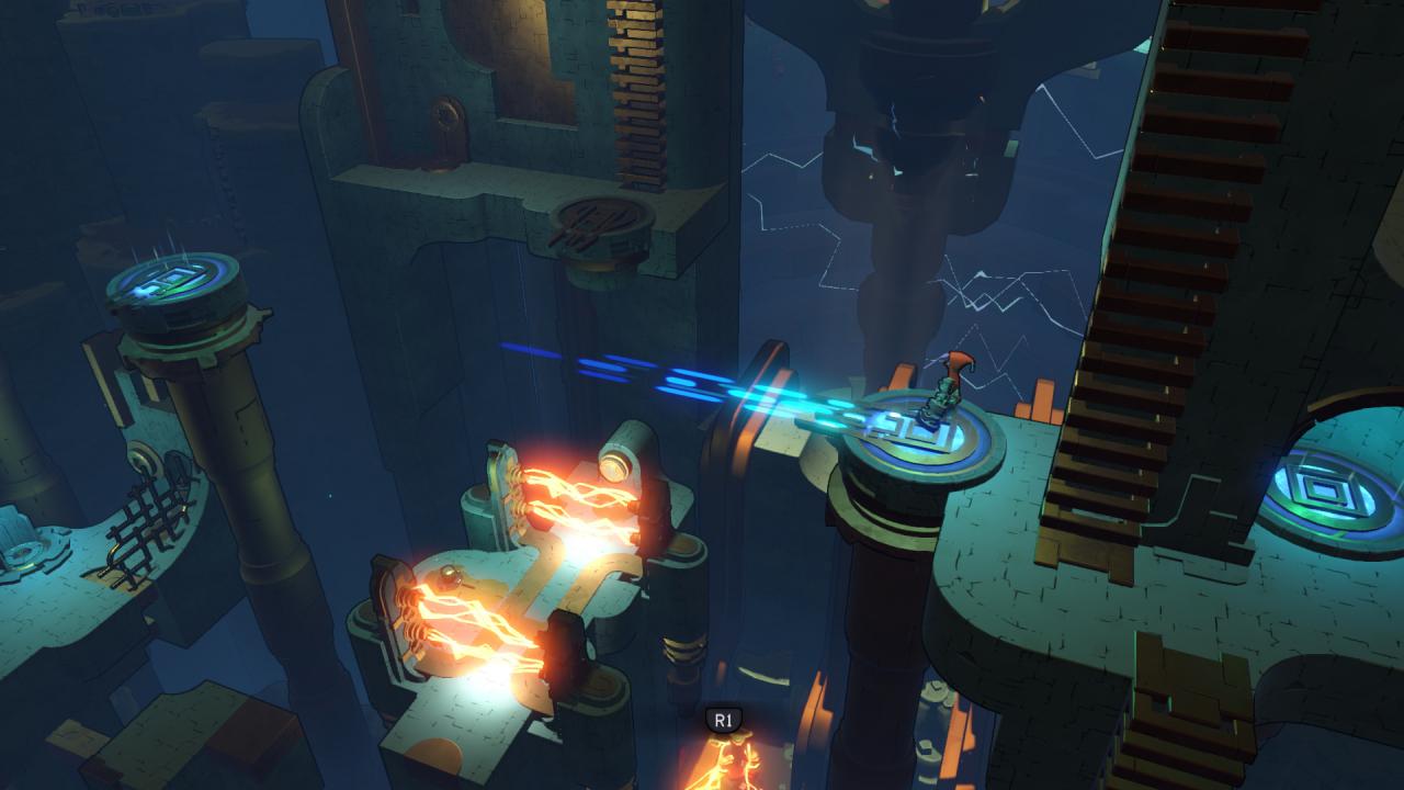 [29/09/2017] Auch die unterirdischen Levels sind klug und motivierend gestaltet. Hier testen wir unsere neue Teleporter-Fähigkeit aus.