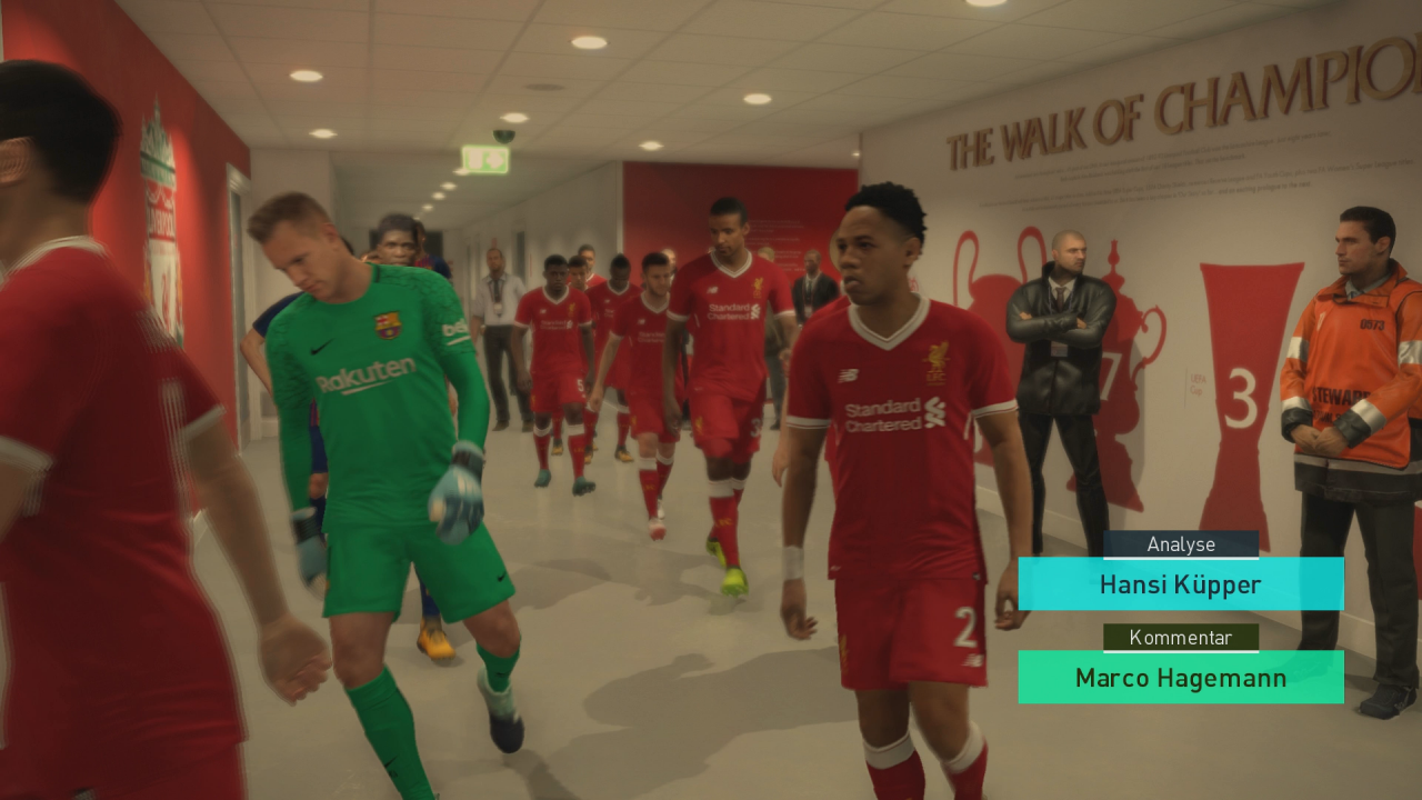 [11/09/2017] You‘ll never walk alone: Wenn die Spieler bei den Klängen der Kulthymne den Rasen an der Anfield Road betreten, kriegt man Gänsehaut.