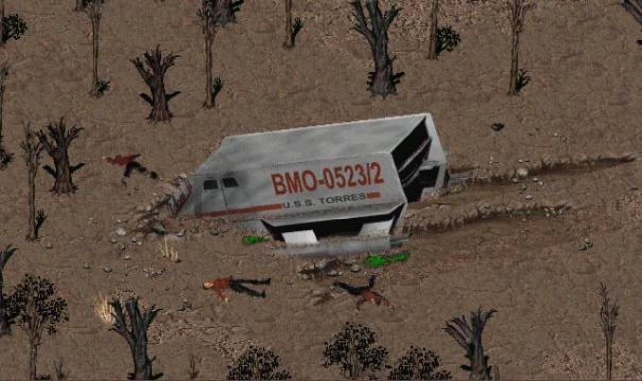 [28/09/2017] Etwas Besonderes waren vor allem die Zufallsbegegnungen in Fallout und Fallout 2. Mit Glück – ja, es kommt auf diesen Wert an – stoppt das Spiel bei der Reise über die Übersichtskarte an einem abgestürzten UFO, einem Shuttle der Sternenflotte aus Star Trek oder einem Café mit Bunkerbewohnern, die es nicht ins Spiel schafften.