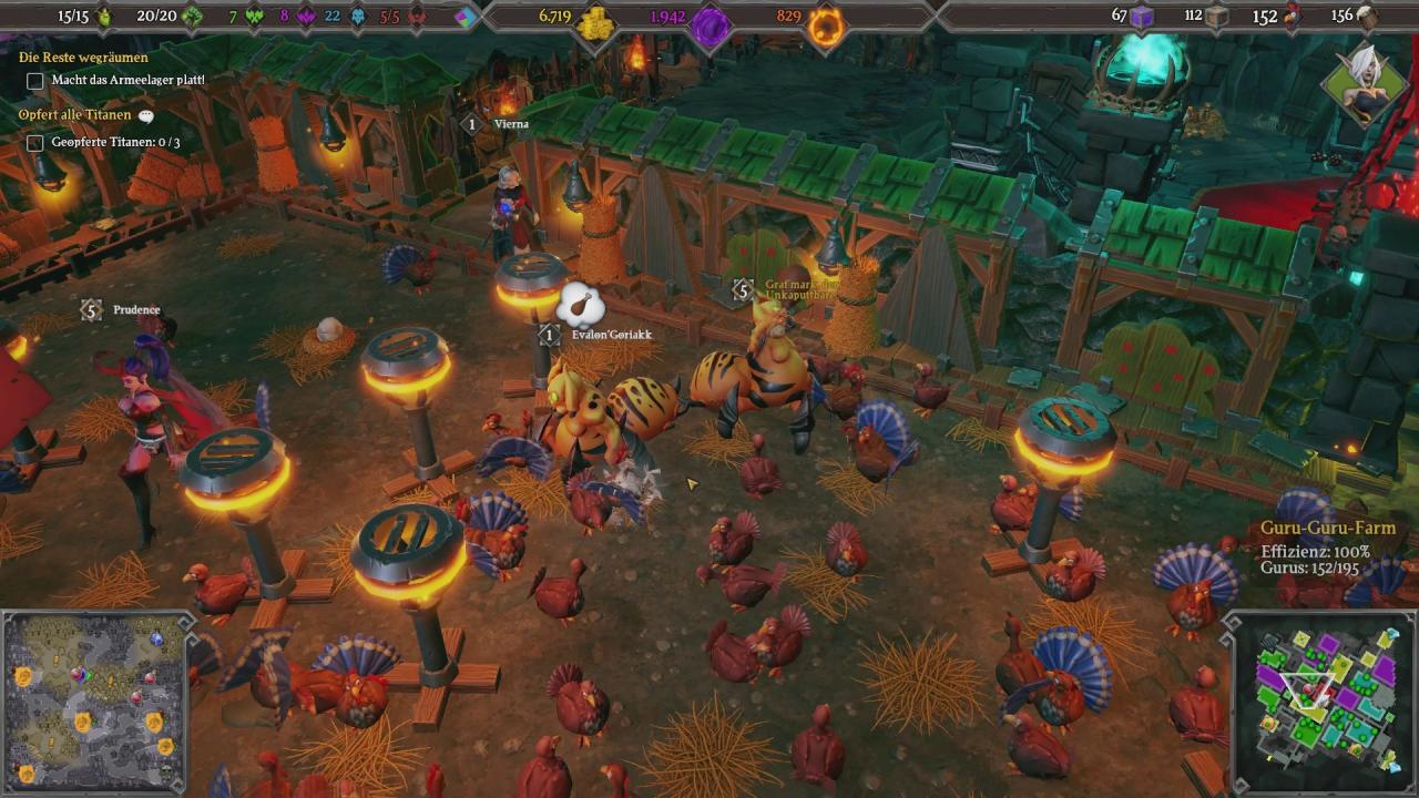 [13/10/2017] Wie in Dungeon Keeper futtern unsere Kreaturen am liebsten Frischfleisch aus der Geflügelfarm.