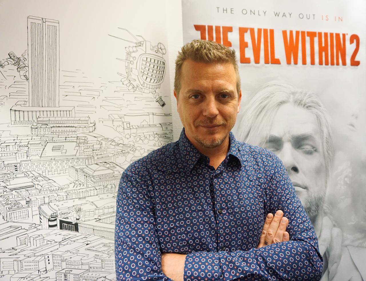 [04/10/2017] Trent Haaga ist Drehbuchautor, Regisseur und Schauspieler und macht eigentlich Horrorfilme. Für The Evil Within 2 hat er auch im Gaming-Bereich zur Feder gegriffen.