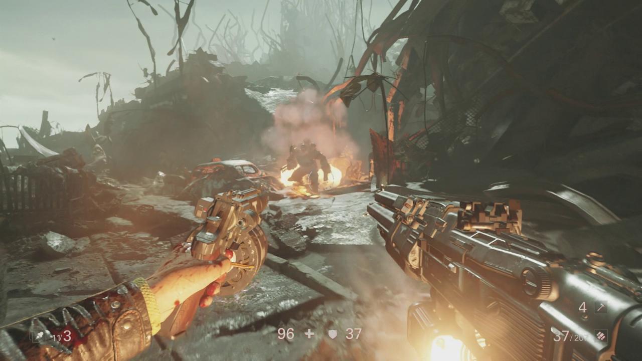[27/10/2017] Wolfenstein 2 fällt spürbar knackiger aus als sein Vorgänger. Den Schwierigkeitsgrad darf man zum Glück jederzeit wechseln.