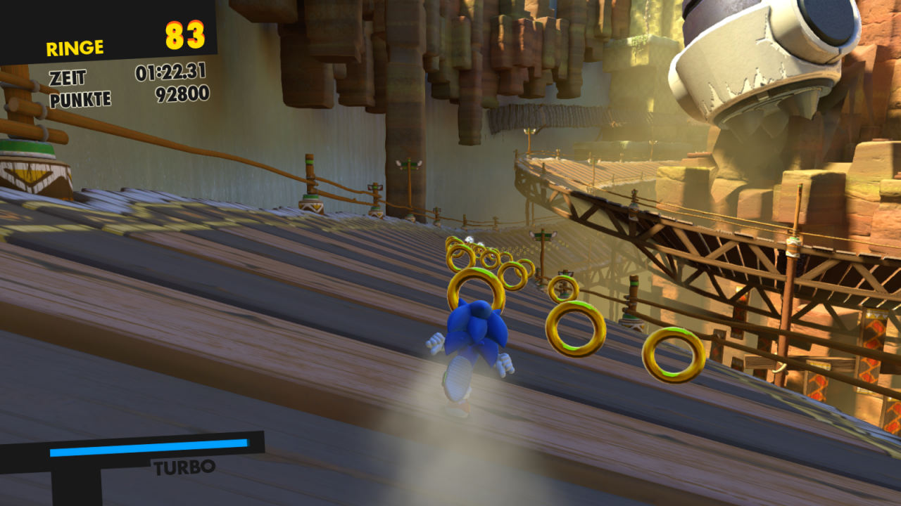 [16/11/2017] Die schnellen 3D-Abschnitte machen auch in Sonic Forces wieder Spaß.(Screenshot aus der PC-Version)