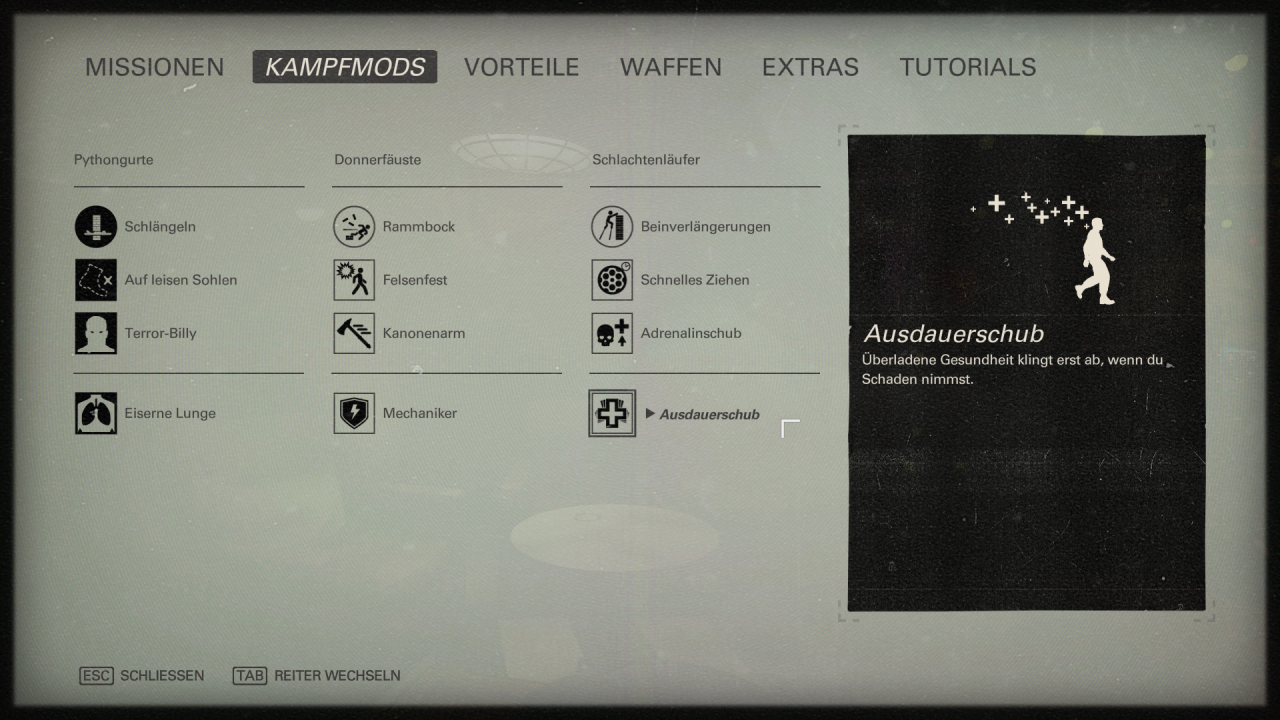 Schnappt euch alle drei verfügbaren Kampfmods und erweitert damit eure Spielmöglichkeiten.