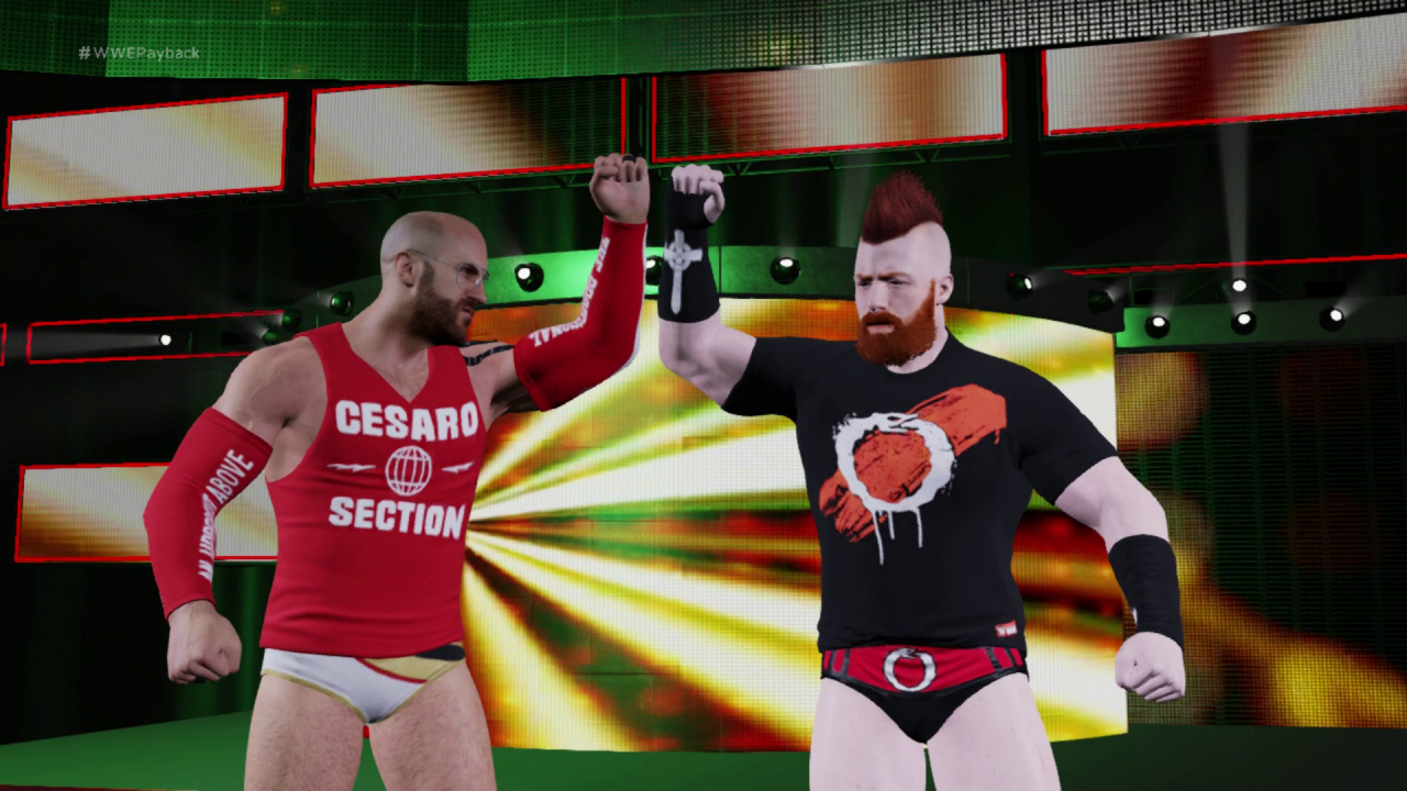 [20/12/2017] Die Wrestler sehen auch auf der Switch gut aus. leider bewegen sie sich in Zeitlupe.