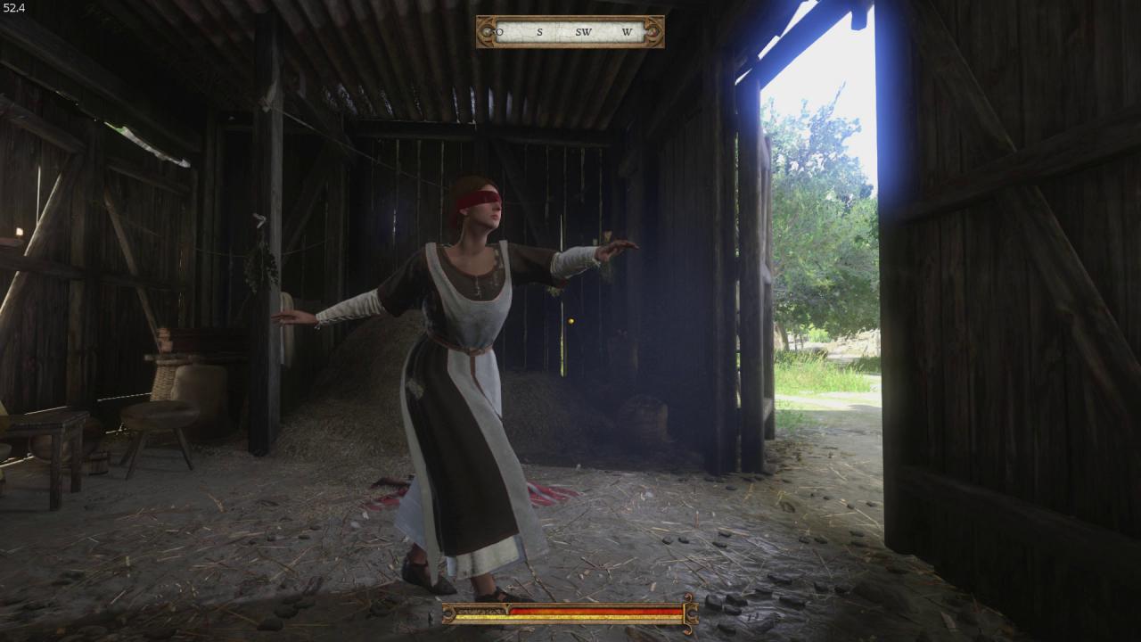 [16/02/2018] Viele Quests entwickeln sich überraschend. Hier spielen wir „Blinde Kuh“ in einer Scheune!