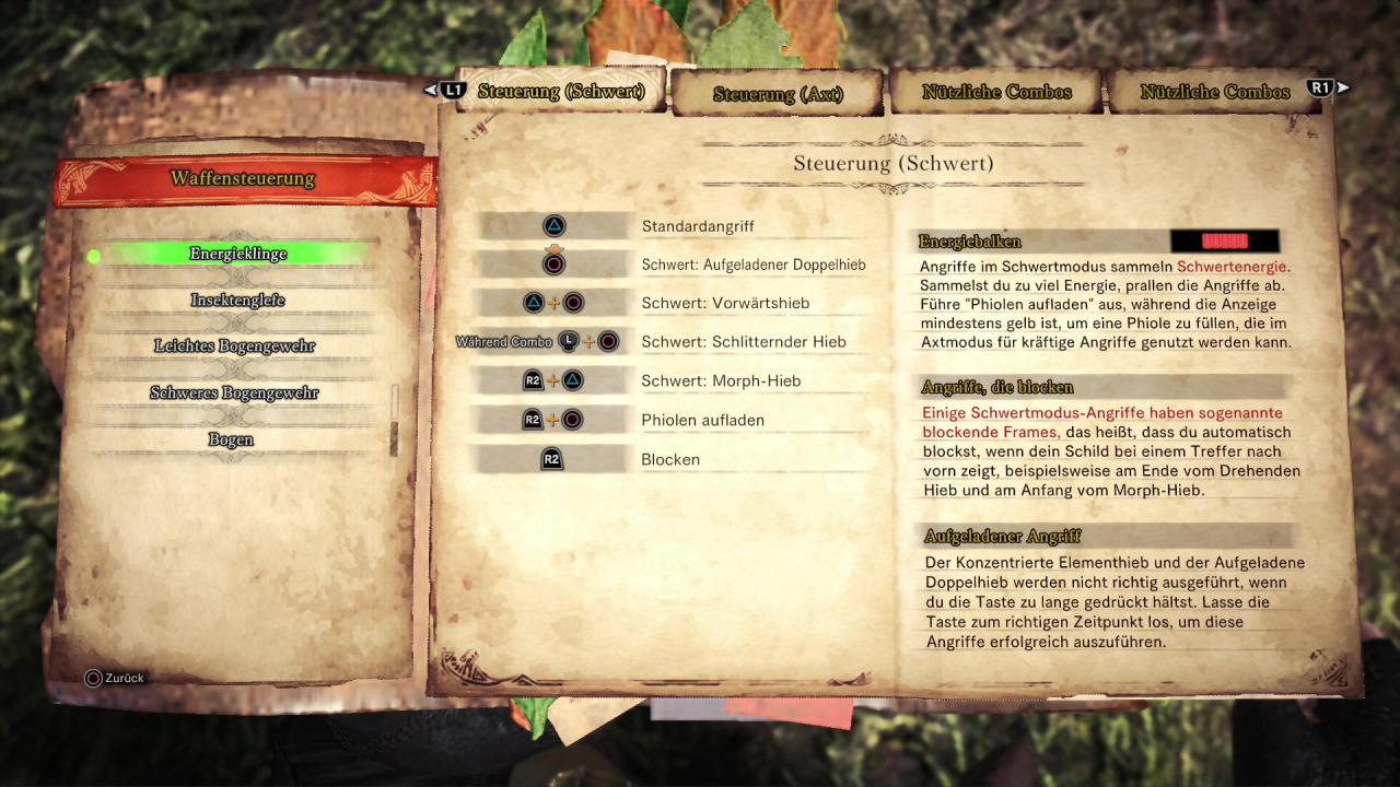 [27/02/2018] Monster Hunter World - Energieklinge - Die Mischung aus Schild & Schwert oder Axt bietet euch blocken sowie verheerende Angriffe.