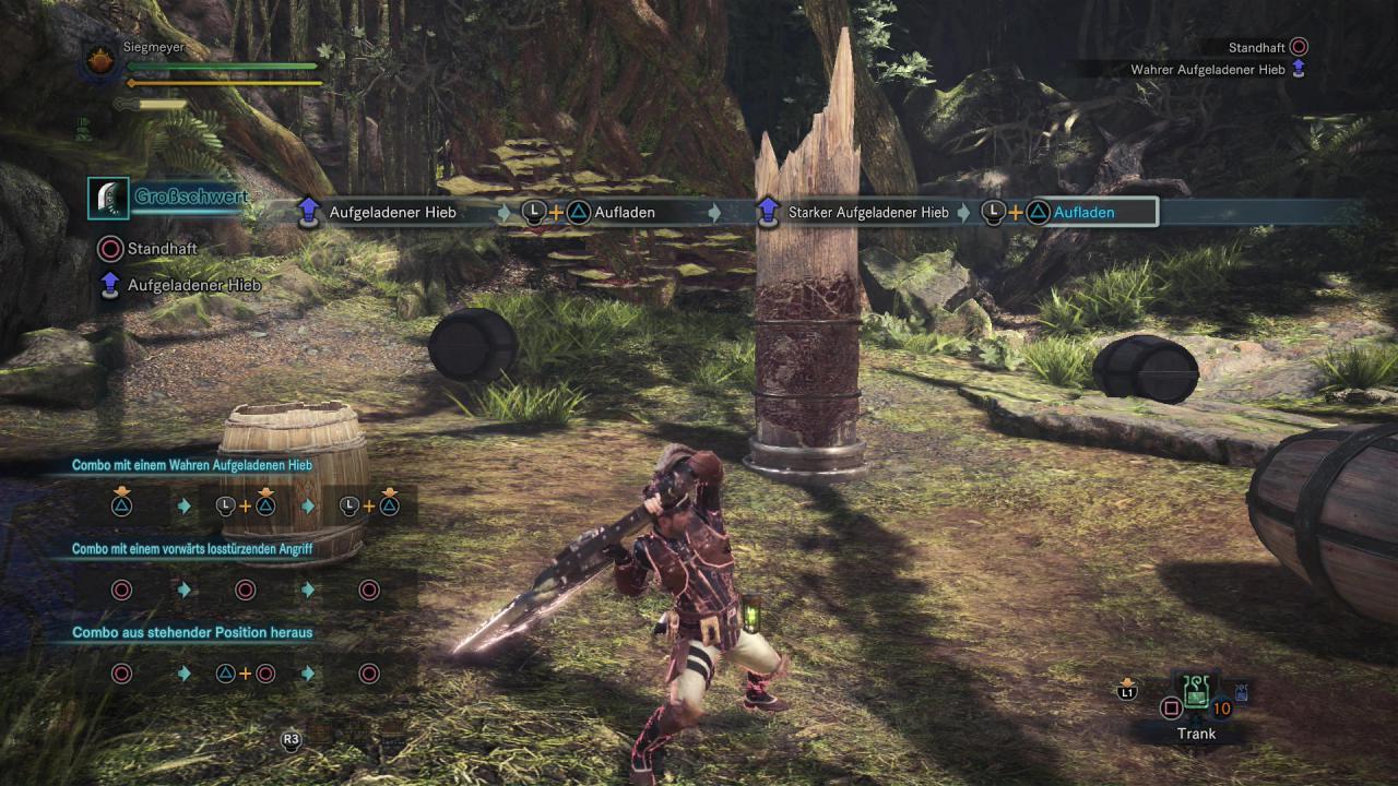 [20/02/2018] Monster Hunter World - Großschwert - Mit verketteten Auflade-Attacken macht ihr ordentlich Schaden.
