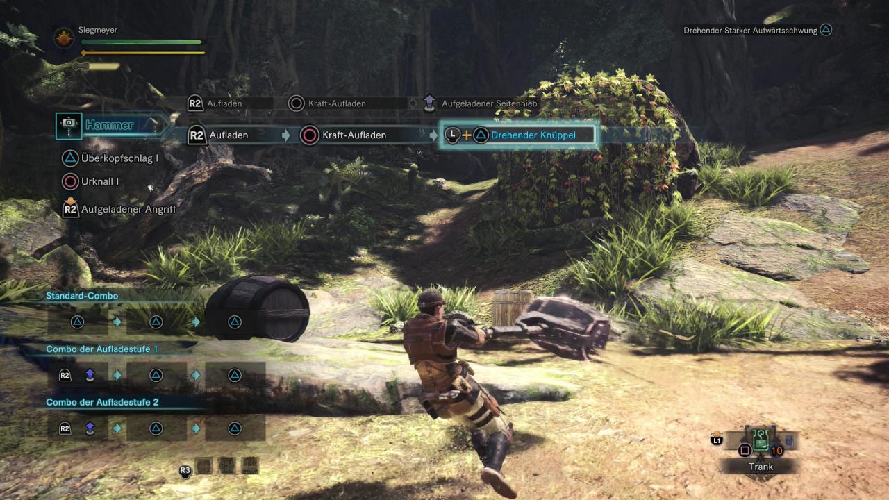 [20/02/2018] Monster Hunter World - Hammer - Der drehende Knüppel haut ordentlich Schaden raus.
