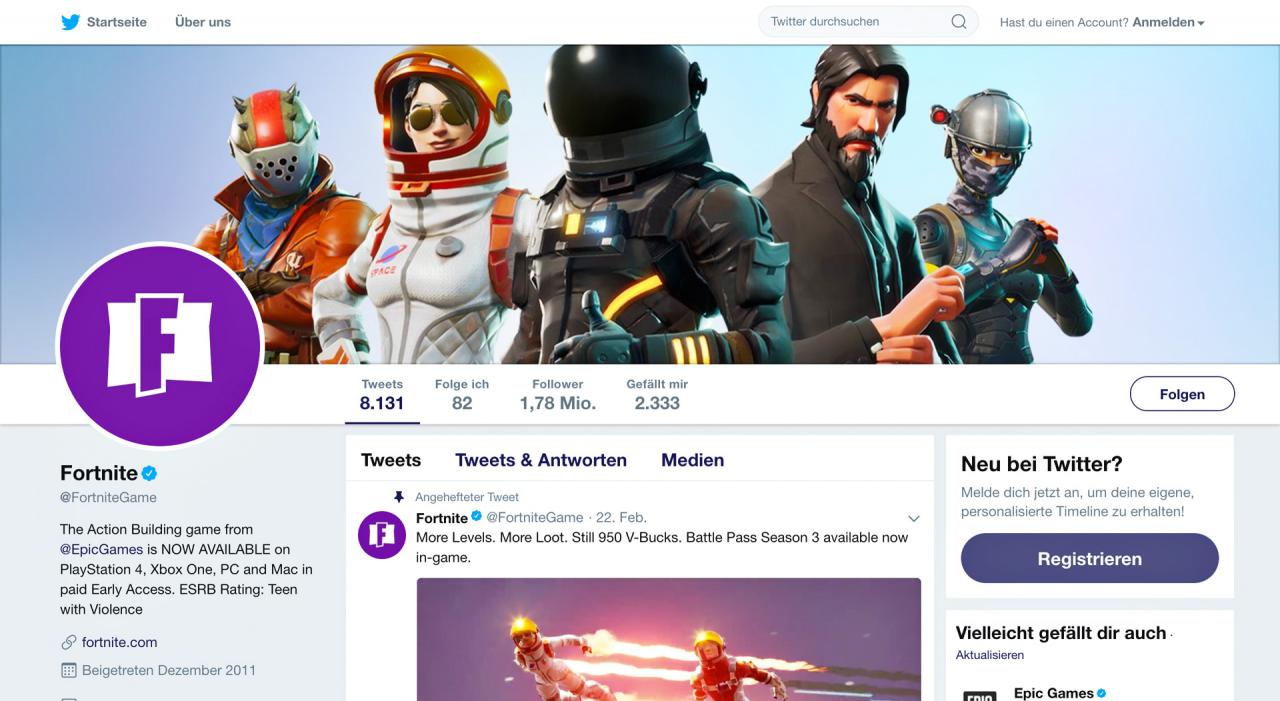 [28/03/2018] 13 Fortnite Battle Royale Draht zur Community