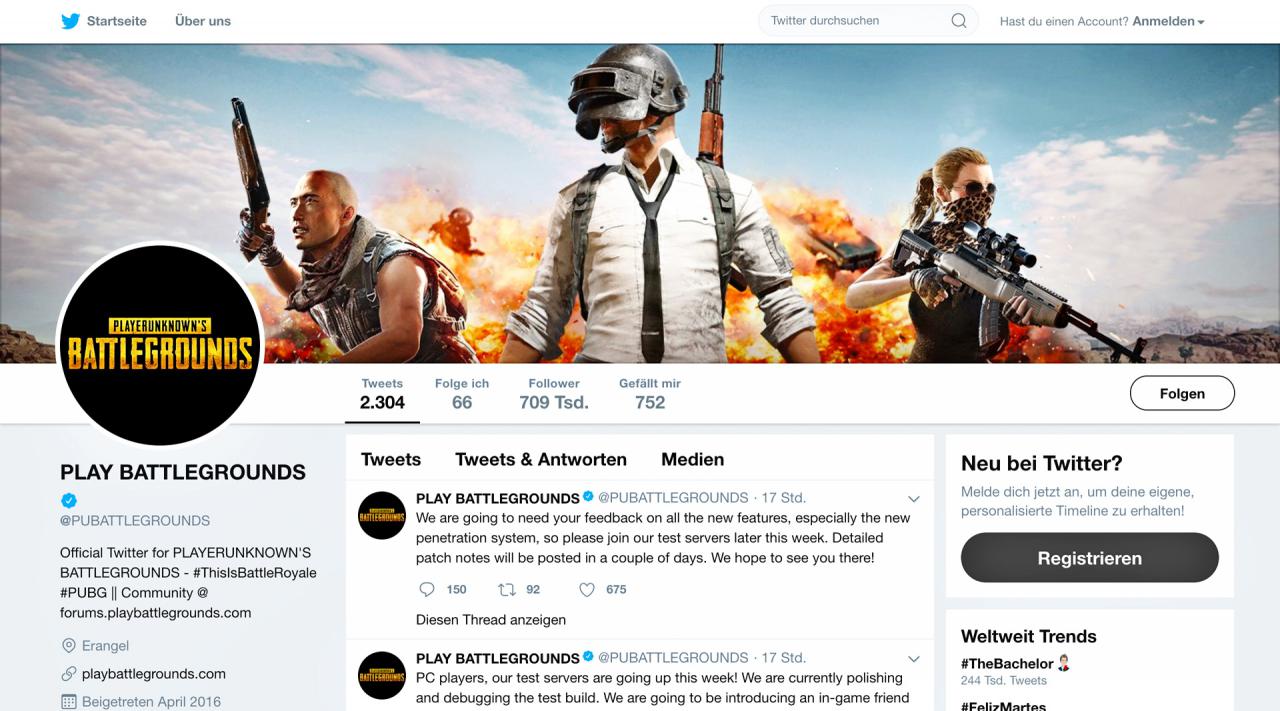 [28/03/2018] 14 PUBG Draht zur Community