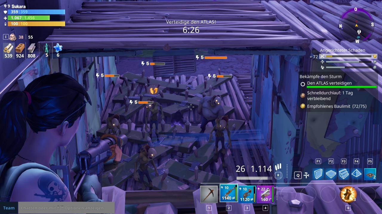 [29/03/2018] Fortnite im Test -&nbsp;Die Hüllen nehmen den Weg durch unsere Fallen und wir geben ihnen von oben Saures. Wir lieben es, wenn ein Plan funktioniert!