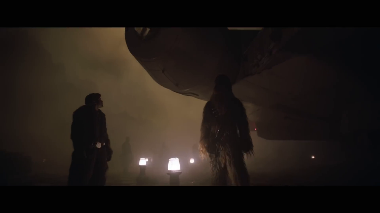 [13/04/2018] Han und Chewie sehen zum ersten Mal den Millenium Falke, der zu diesem Zeitpunkt noch im Besitz von Lando Calrissian ist.