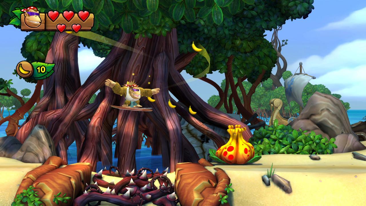 Donkey Kong Country: Tropical Freeze für Nintendo Switch wurde unter anderem um einen neuen Einsteigermodus mit Funky Kong ergänzt.