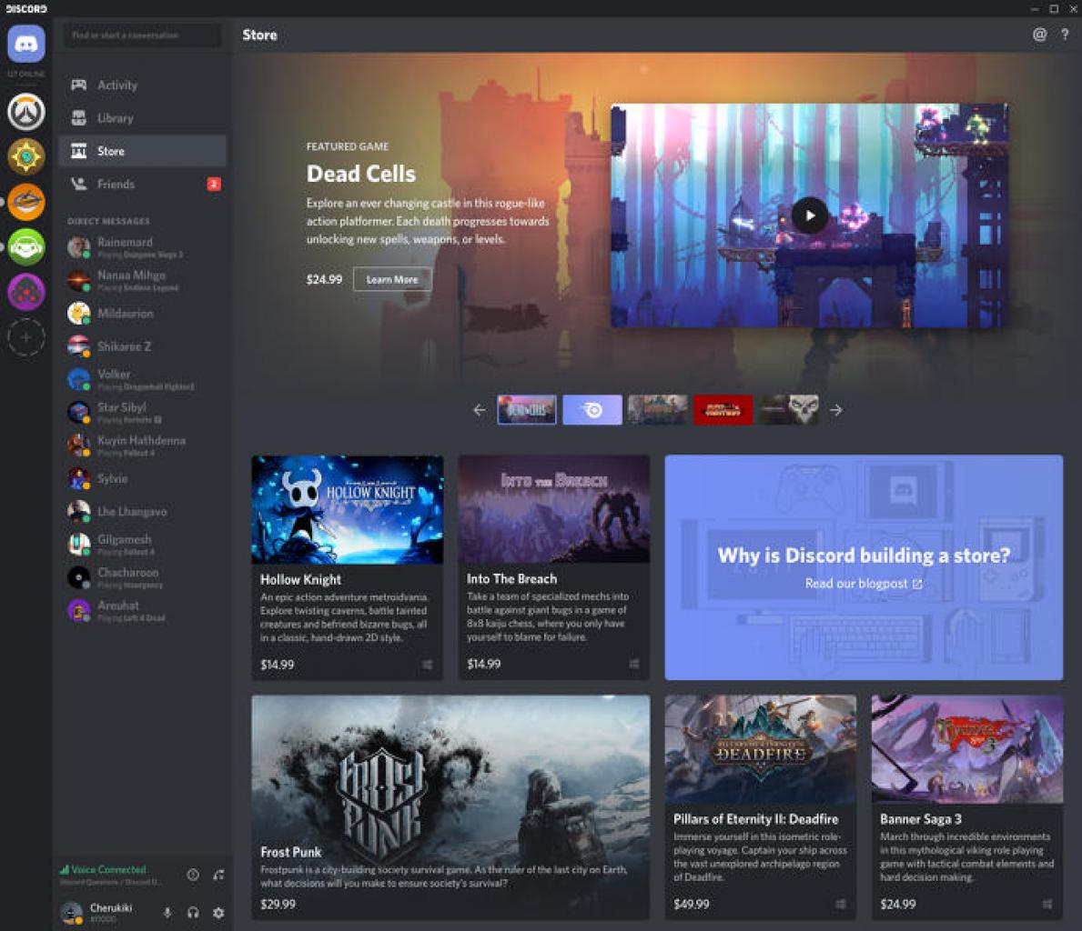 [10/08/2018] Discord ist eigentlich als Chat-Tool für Spiele gedacht - die Videofunktion kann man aber freilich auch für Video-Anrufe verwenden.