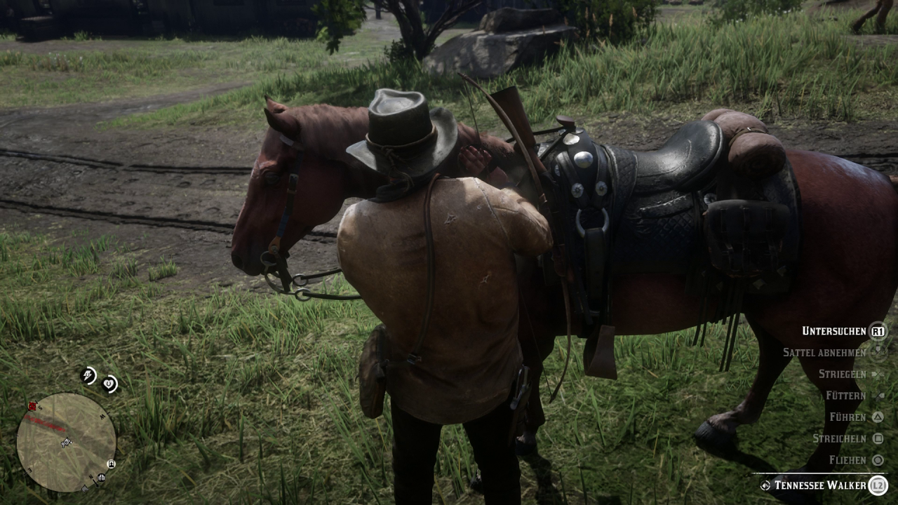 [24/10/2018] Ein echter Cowboy schläft unter dem Sternenzelt und kümmert sich immer vorbildlich um sein Reittier!
