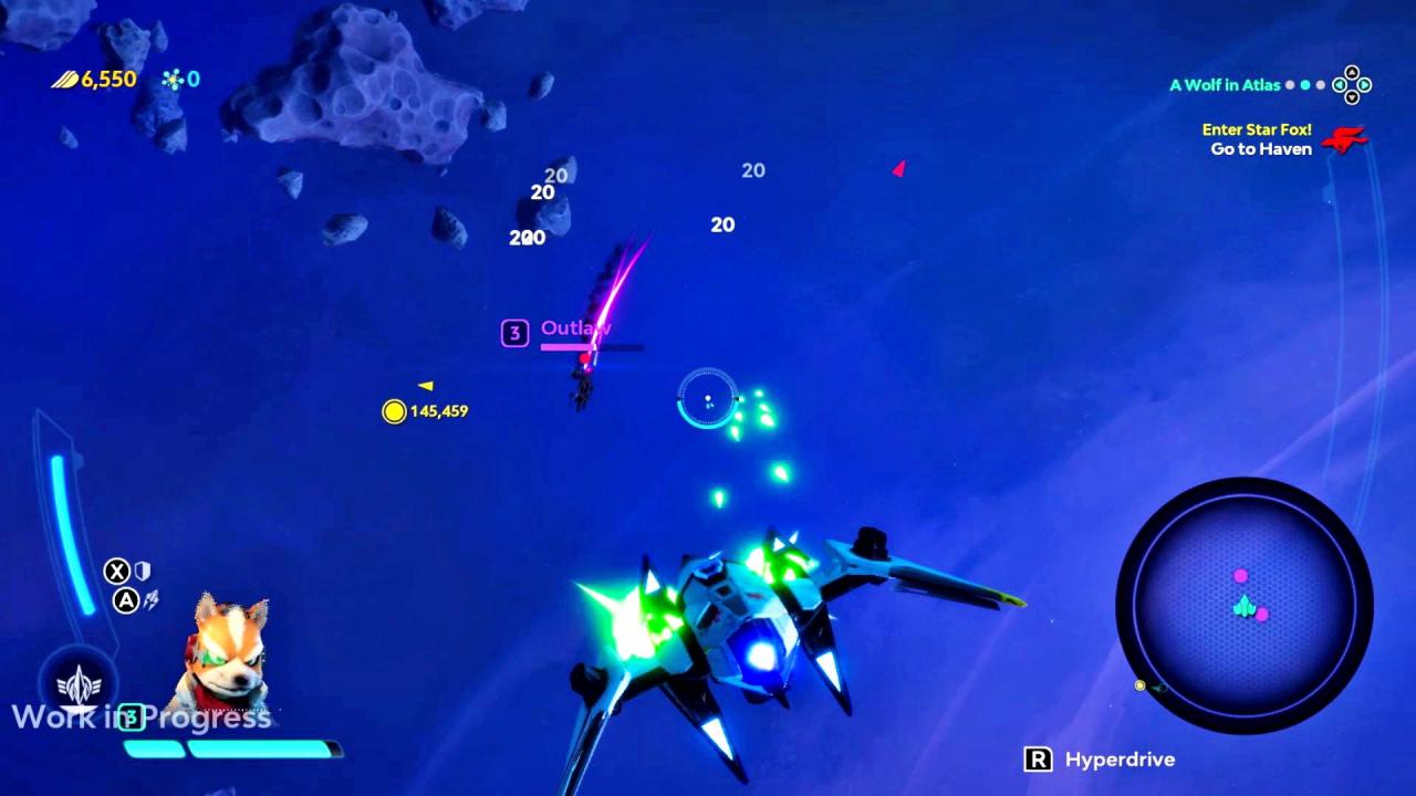 In die Umsetzung des Arwing ist ebenso viel Mühe geflossen wie in Fox und seine Kumpels. Selbstverständlich könnt ihr auch eine Barrel Roll ausführen.